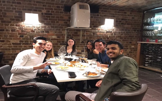 dinner with friends